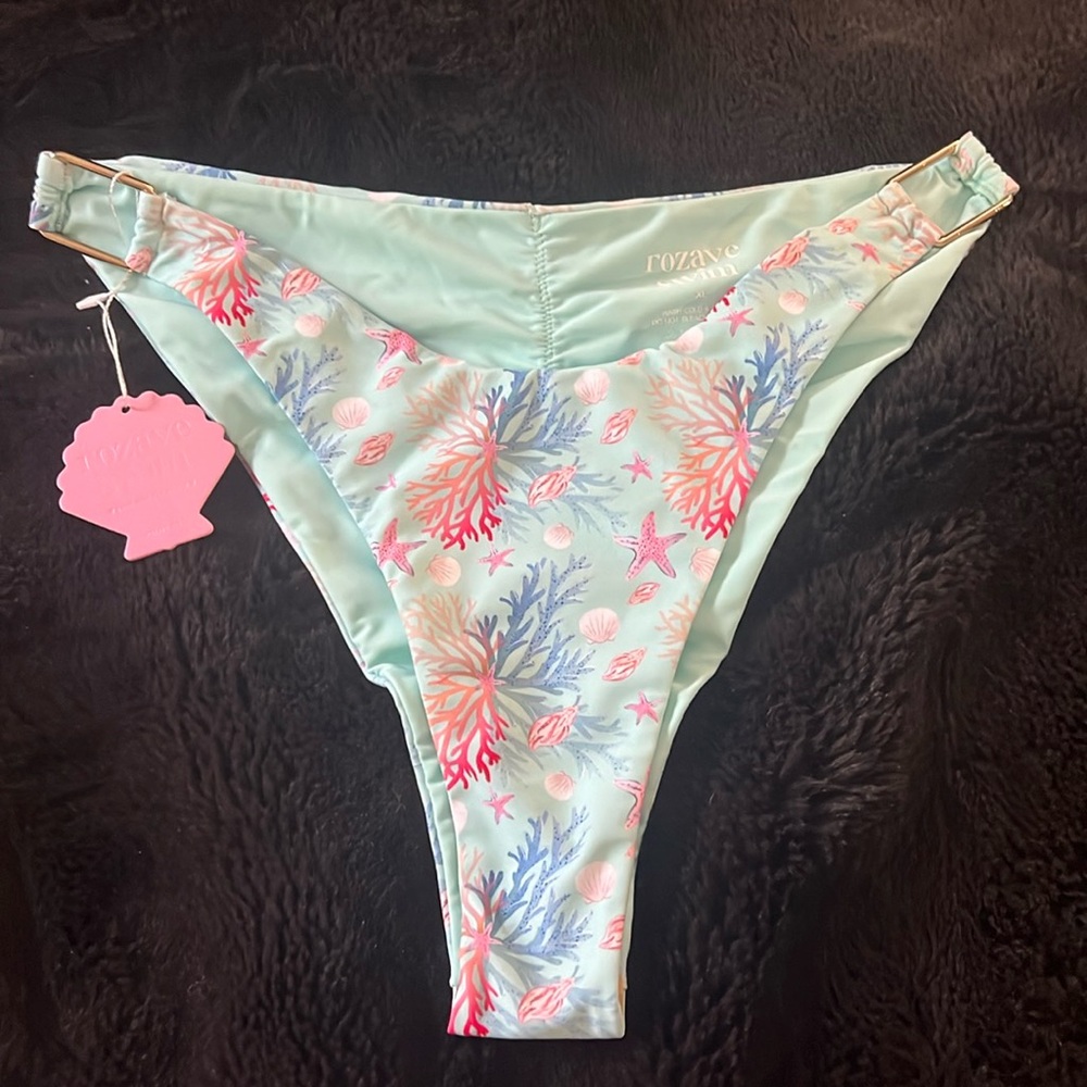 Coral reef swim bottoms brand new